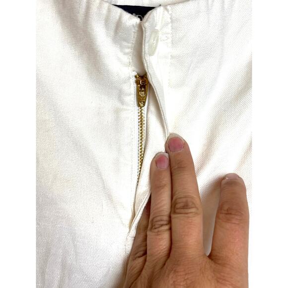 NYDJ Women’s 8 Optic White Marilyn Ankle Linen Blend Straight Trouser Pants NWT - Picture 3 of 6